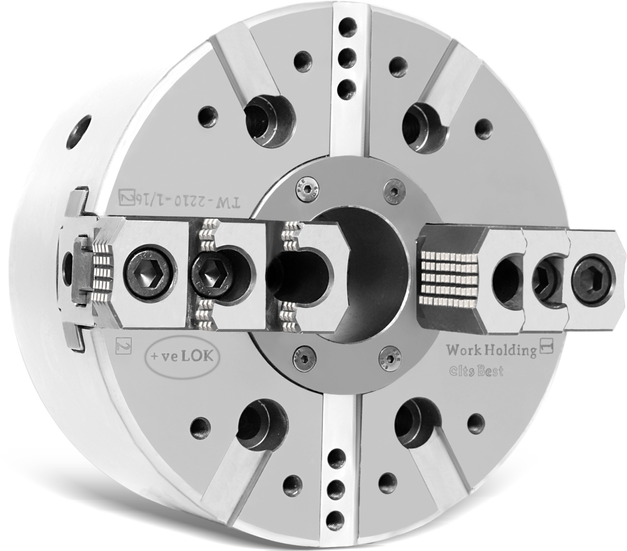 2 JAWS POWER CHUCK WITH LARGE THROUGH HOLE